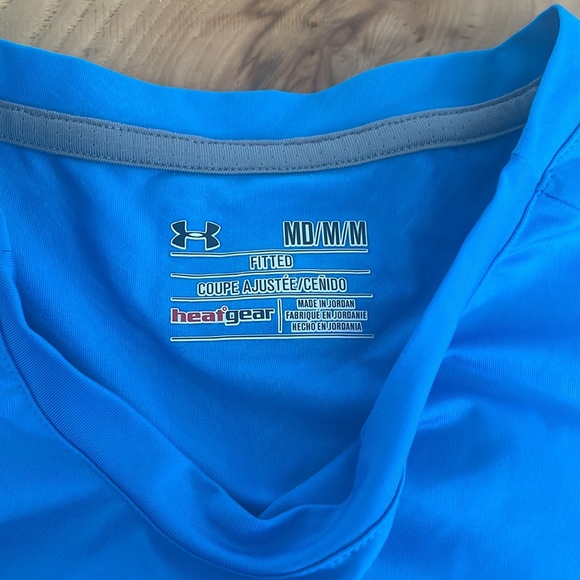 Teal Fitted UA heat gear - Picture 2 of 2